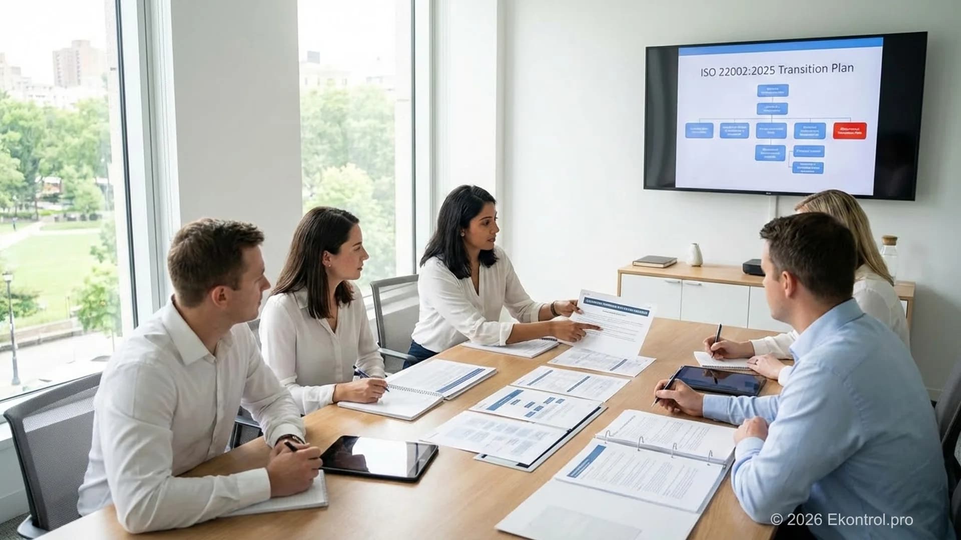 Documented ISO 22002-100:2025 PRP transition plan structure for FSSC 22000 V7