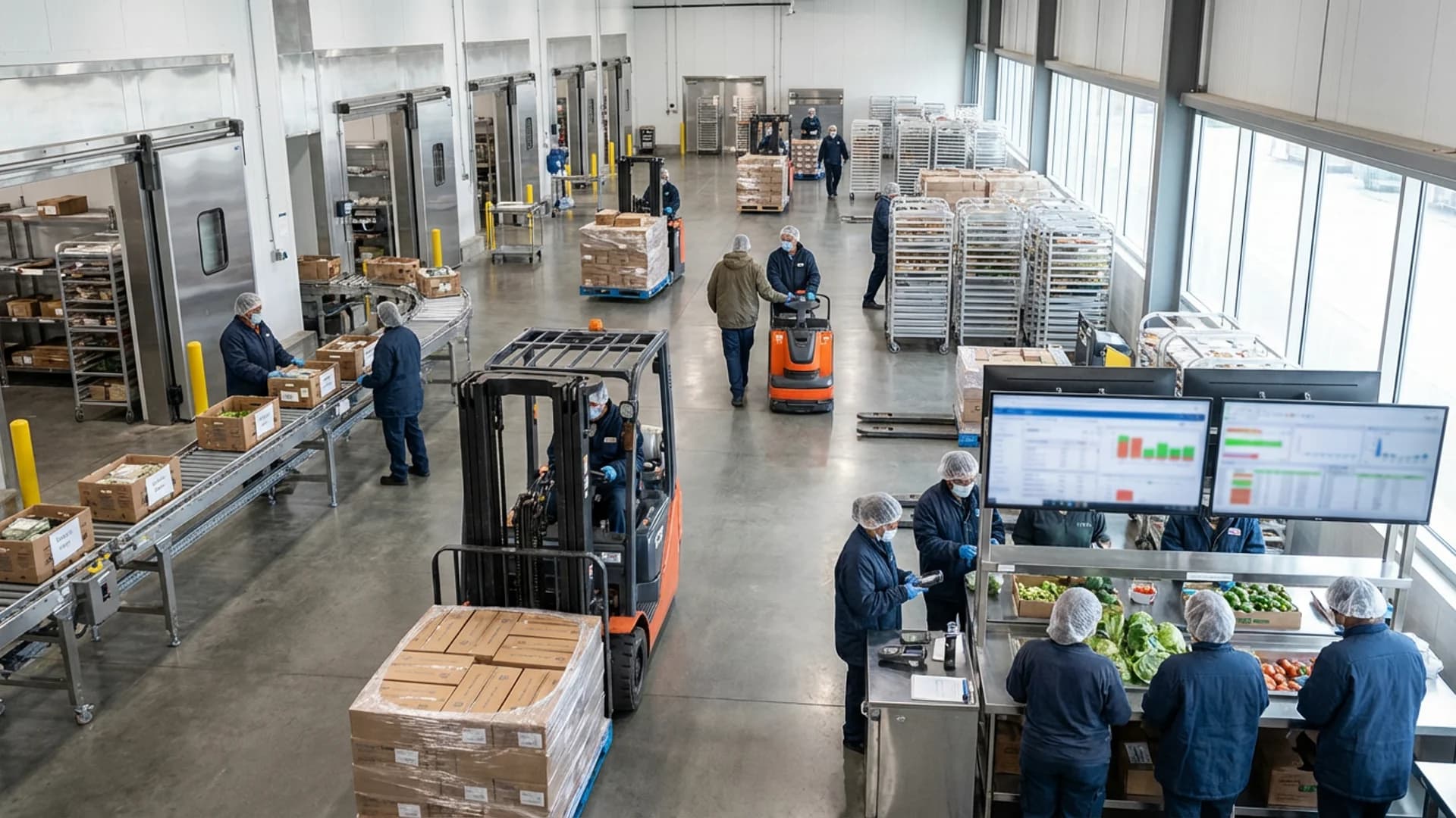 Food logistics and warehouses
